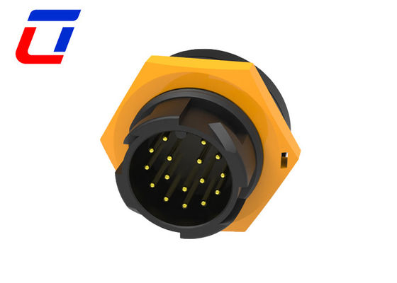 Conector de dados à prova d'água de 18 pines, montador de painel masculino, conector de cabo feminino IP67