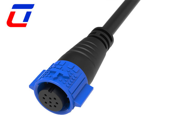 9 Pin Data Connector M19 IP67 Conector à prova d'água para LED