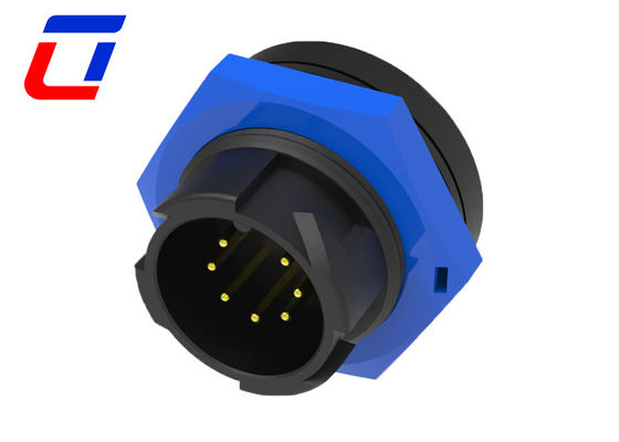 Conectores elétricos de 7 pines de 12 V IP67 M19 Conector de cabo de bloqueio rápido