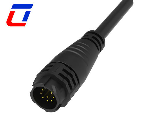 Conector à prova d'água de 8 pines IP67 M19 com bloqueio por empurrão