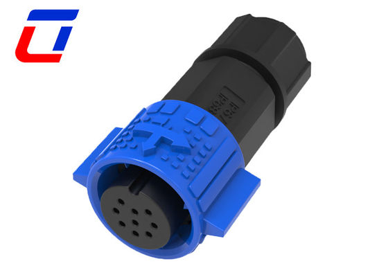 Conector de fio de 9 pines feminino à prova d'água para exteriores masculino IP67 M19