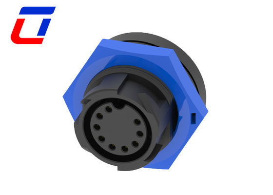 Conectores de fio à prova d'água de 9 pines masculino 12 volts M19 Conector de parede feminino