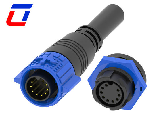 Conectores de fio à prova d'água de 9 pines masculino 12 volts M19 Conector de parede feminino