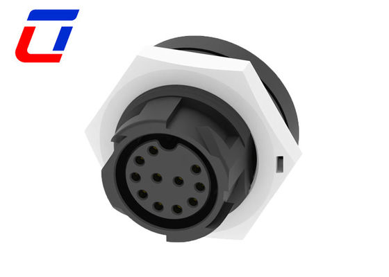Conector à prova d'água de montagem de painel IP67 11 pin M19 para luzes de crescimento
