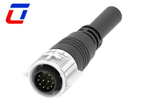 Conector à prova d'água de montagem de painel IP67 11 pin M19 para luzes de crescimento