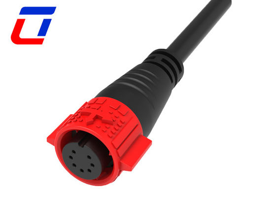 7 Pin 5A Push Lock Wire To Board Conectores de cabo à prova d'água moldados com cabo M19