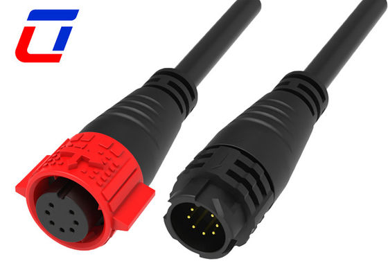 7 Pin 5A Push Lock Wire To Board Conectores de cabo à prova d'água moldados com cabo M19