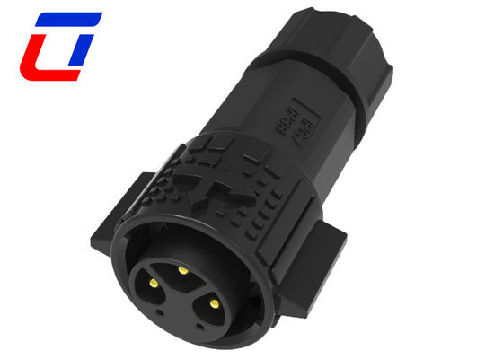 15A Potência 5A sinal M19 fio para a placa Multi Pin conectores à prova d'água com bloqueio de empurrão