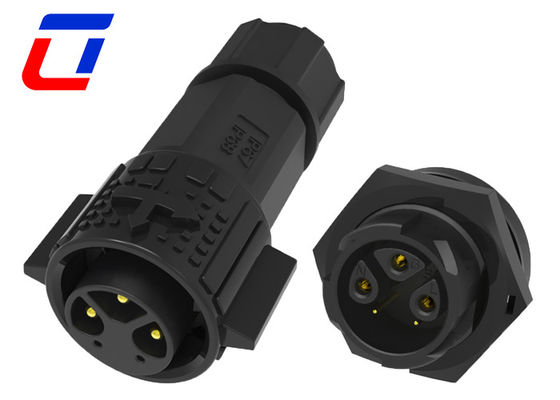 15A Potência 5A sinal M19 fio para a placa Multi Pin conectores à prova d'água com bloqueio de empurrão
