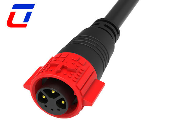 M19 Push Locking 3+3 Multi Pin Cable Plug Connector Impermeável para sinal de potência combinado