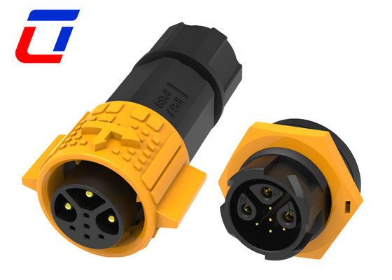 Conector à prova d'água IP67 de alta performance PA66 Plástico 3+5 Multi Pin M19