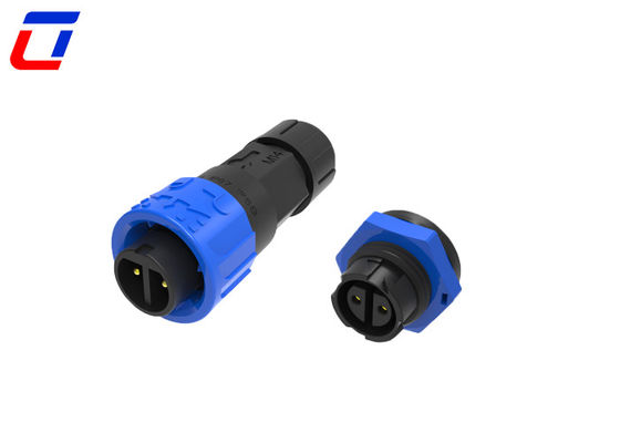 Conector de fio de bloqueio rápido circular de 2 pines, à prova d'água, de macho para fêmea, de 300 V