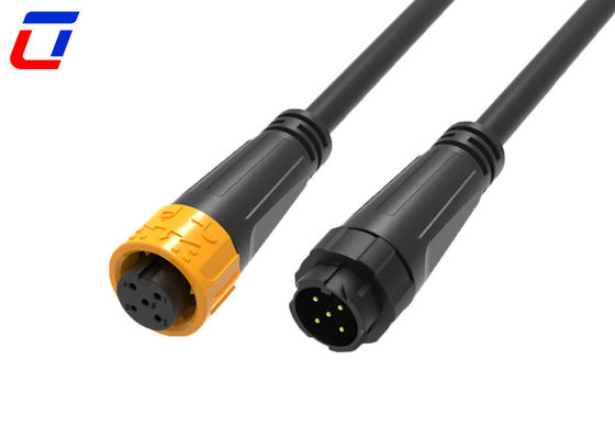 M16 5 Pin 300V Push Lock Conector circular à prova d'água IP67 para aplicações pesadas