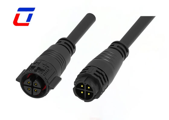Conector de Alimentação Externo Macho para Fêmea M19 de 4 Pinos à Prova d'Água IP67 de 300V 15A