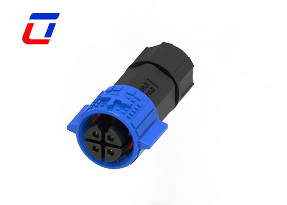 Conector de Alimentação Externo Macho para Fêmea M19 de 4 Pinos à Prova d'Água IP67 de 300V 15A