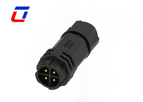 Conector de Alimentação Externo Macho para Fêmea M19 de 4 Pinos à Prova d'Água IP67 de 300V 15A