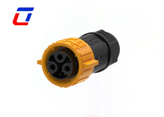 Conector à prova d'água M25 3+3 Pin IP67 15A macho Fêmea
