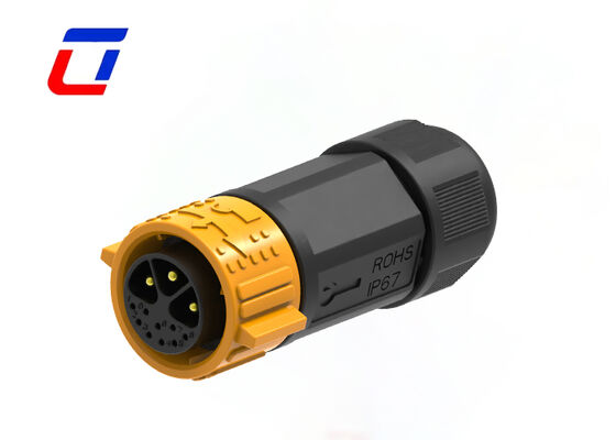 Tipo de conector multi-pins 3+9 pin M25 30A 300V conector à prova d'água exterior