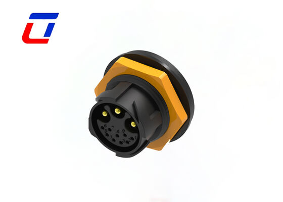 Tipo de conector multi-pins 3+9 pin M25 30A 300V conector à prova d'água exterior