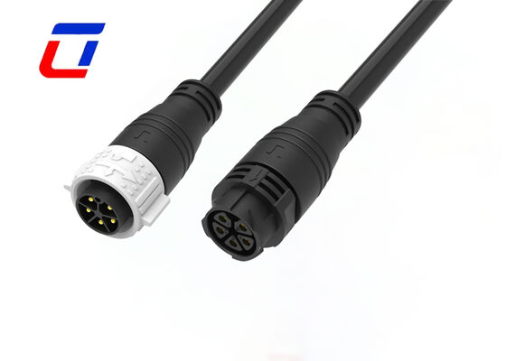 5 pin Industrial resistente à água de potência 300V M25 cabo Push Lock macho para conector feminino