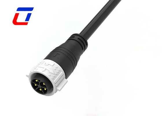 5 pin Industrial resistente à água de potência 300V M25 cabo Push Lock macho para conector feminino