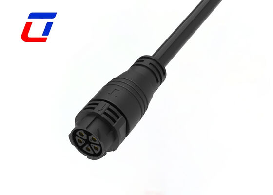 5 pin Industrial resistente à água de potência 300V M25 cabo Push Lock macho para conector feminino
