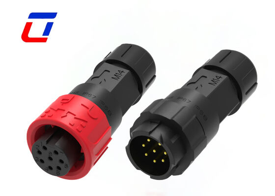 Conector à prova d'água M16 de 8 pinos 5A IP67 Liberação Rápida Conector Macho Fêmea Para Sinal