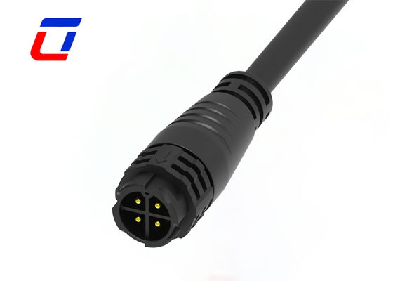 M19 Conector Fio a Fio de 15A e 4 Pinos IP67 com Trava de Encaixe para Exterior