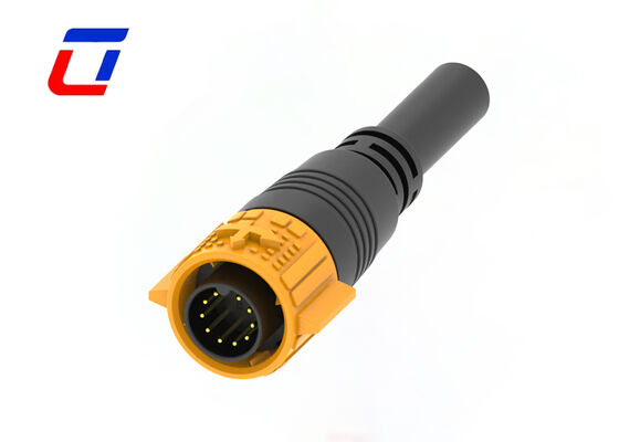 Conector Circular de Fio de 10 Pinos de Liberação Rápida M19 IP67 Baixa Tensão 60V Plugue e Soquete