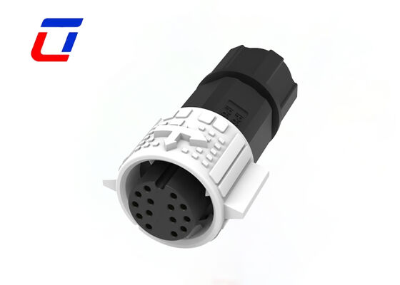 Push Locking 14 Pin Waterproof Connector M19 OEM Conectores de fio revestido de ouro