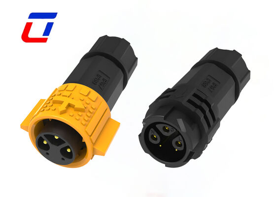 Circular Multi Pin Connectors 3+2 Pin M19 15A Gold Plated Wire To Wire Connectors