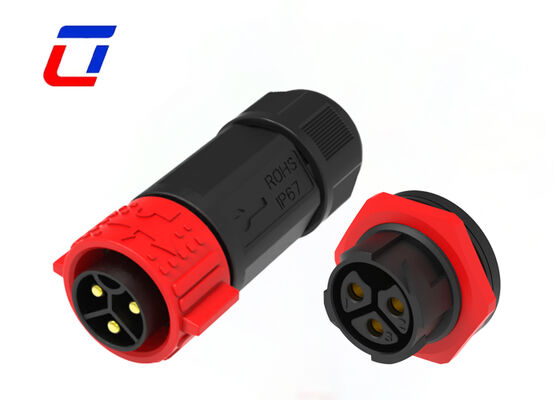 3 Pin Plug Socket Connector M25 50A Waterproof Power Connector For New Energy