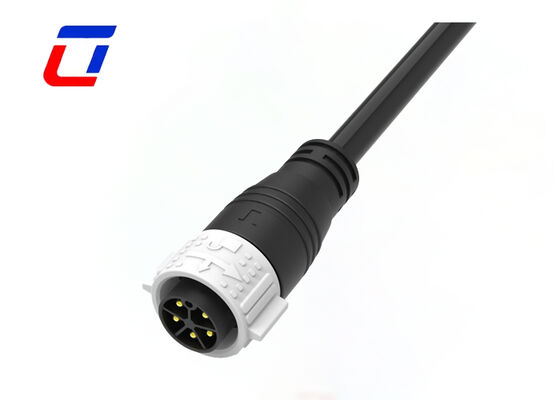 M25 5 Pin Electrical Wire To Wire Connectors 300V Round Waterproof Connector