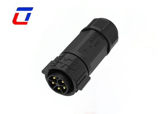 50A M25 5 Pin Conector masculino feminino IP67 Conectores solares de libertação rápida para energia