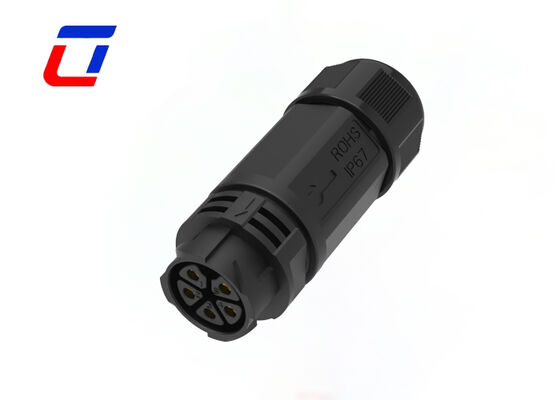 50A M25 5 Pin Conector masculino feminino IP67 Conectores solares de libertação rápida para energia