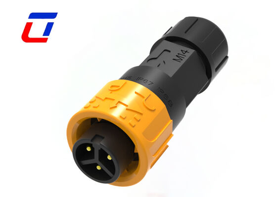 Conector Automotivo à Prova D'água M16 IP67 de 3 Pinos 300V Conectores Fio a Fio