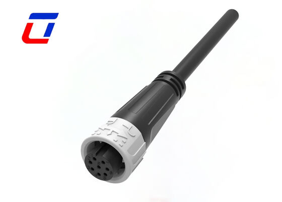 Conector de emenda de fio à prova d'água M16 8 pinos IP67 Latão banhado a ouro Fio a Fio Para Sinal