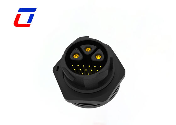 Conector masculino-feminino de 16 pines M25 Conectores solares de tomada de saída rápida de múltiplos pines