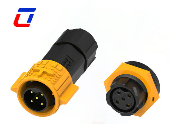 Conectores elétricos de 5 pinos masculino-feminino M19 Conector de corrente alta para o cabo do quadro