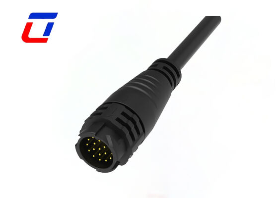 Conectores de plugue fio a fio de 18 pinos CE M19 Conector à prova d'água de latão banhado a ouro