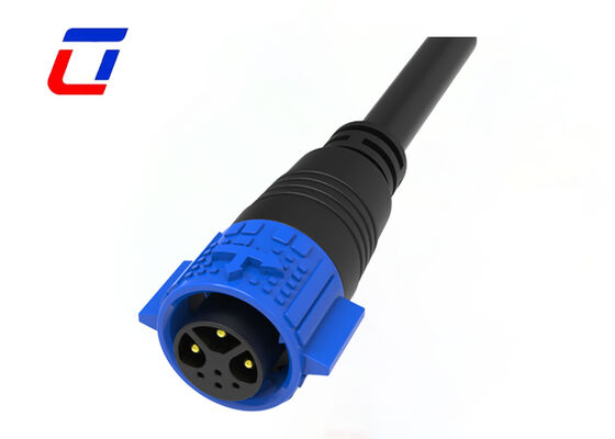 Conector de fio macho M19 de 3+4 pinos para fêmea, conector rápido à prova d'água para exteriores