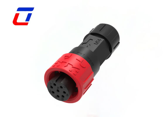 M16 Conector redondo de 8 pinos Tipos de cabo para bordo Conector de sinal industrial à prova d'água