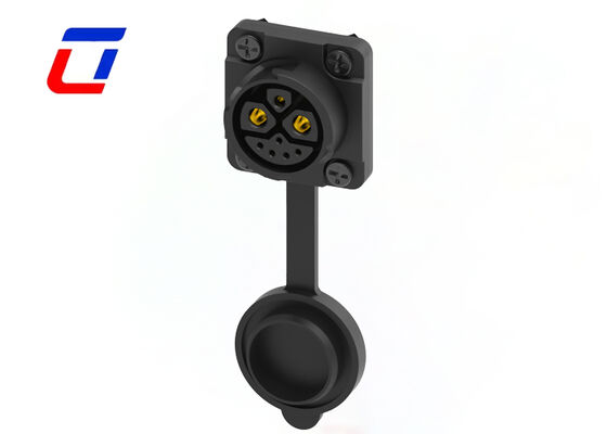 M23 Conectores de cabo redondo Plástico 2+1+5 Pin Conector à prova d'água