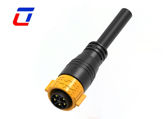 M25 Conectores de cabo de 5 pines de macho para fêmea IP67 Conector de libertação rápida moldado