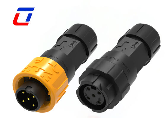 M16 5 Pin Male Female Connector 300V Waterproof  For Heavy-Duty Application