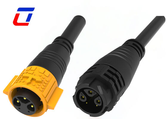 M19 3+2 Pin Inline Waterproof Connector Push Lock Power Signal Connector Fábrica