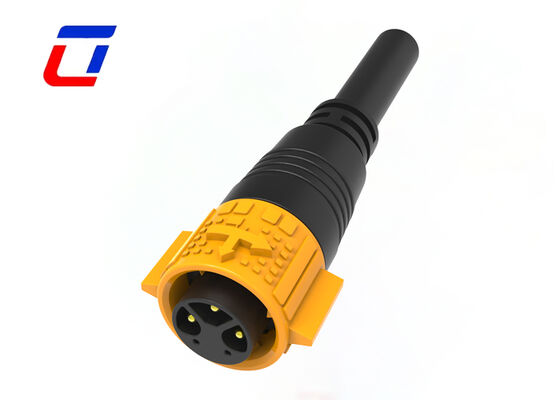 M19 3+2 Pin Inline Waterproof Connector Push Lock Power Signal Connector Fábrica