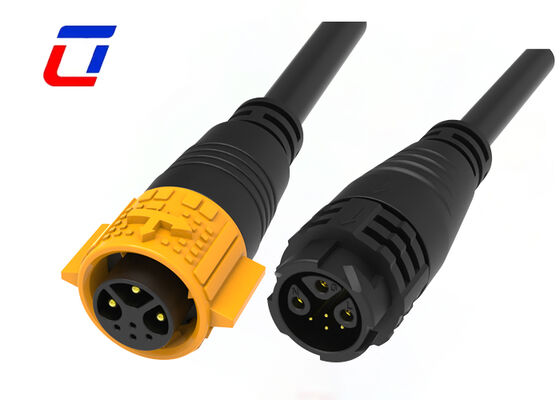 M19 Tipo de conector de fio para fio Lâmpadas de crescimento de conector à prova d'água de 3+4 pines ao ar livre