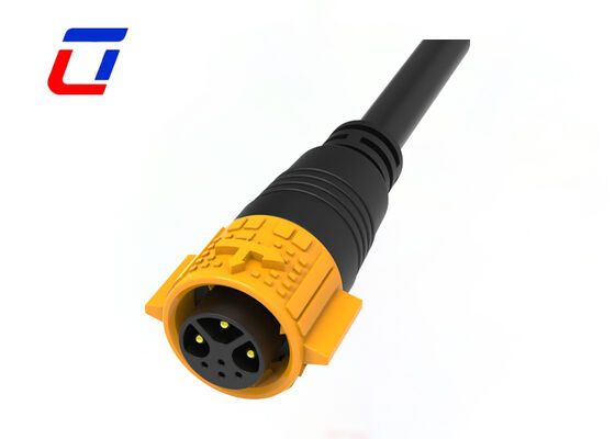 M19 Tipo de conector de fio para fio Lâmpadas de crescimento de conector à prova d'água de 3+4 pines ao ar livre