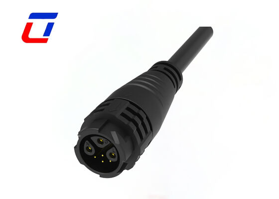 M19 Tipo de conector de fio para fio Lâmpadas de crescimento de conector à prova d'água de 3+4 pines ao ar livre